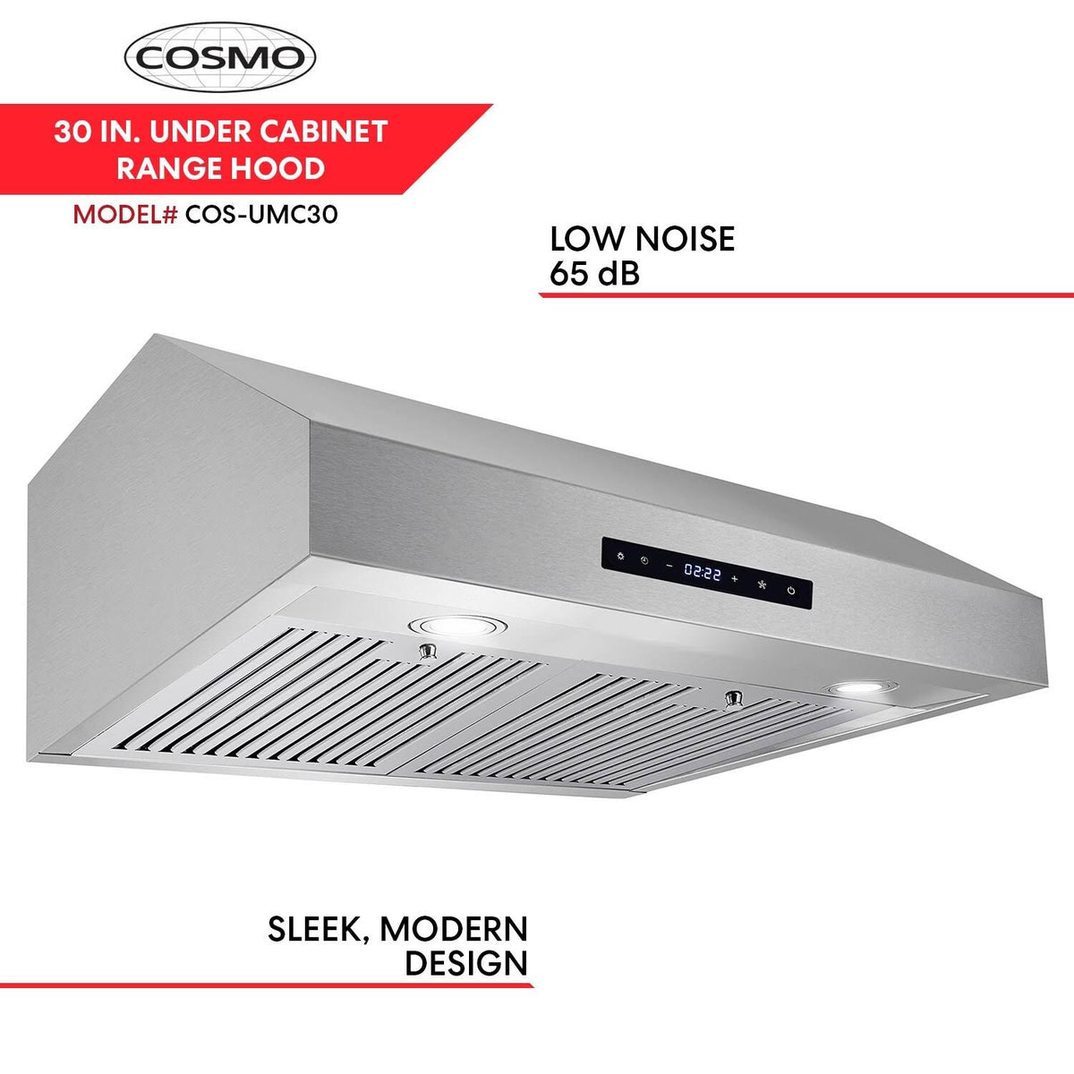 30-Inch 760 CFM Ducted Under Cabinet Stainless Steel Range Hood Q94973