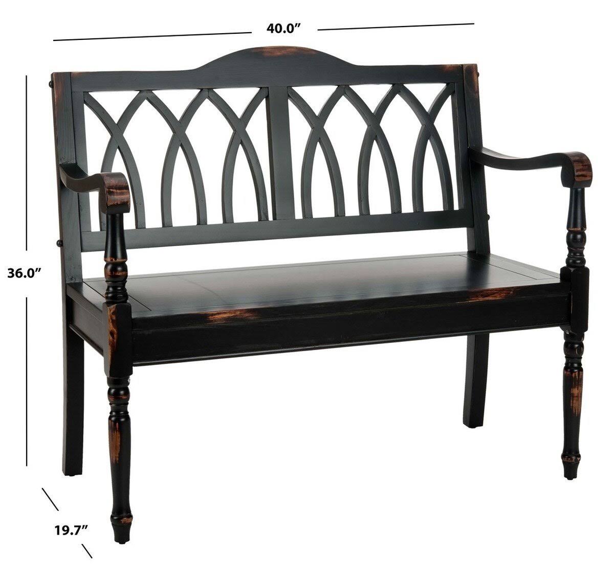 Dark Teak Bench M4641