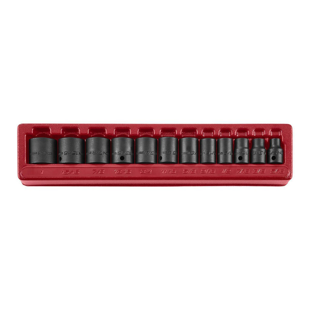 3/8 in. Drive SAE Impact Socket Set, 12 Piece N446342