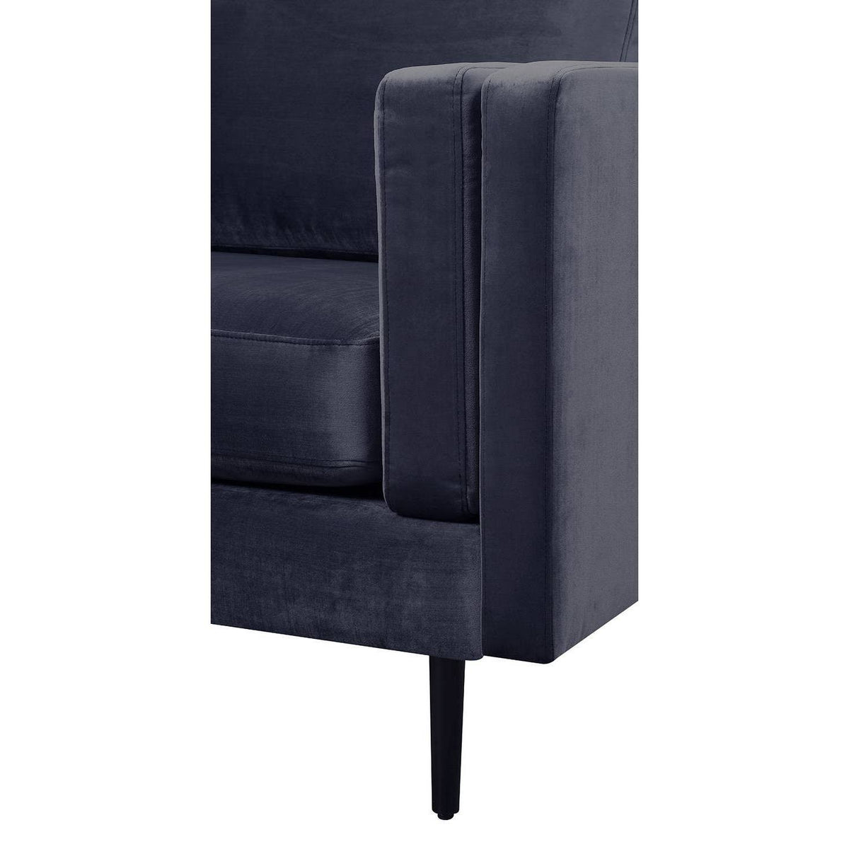 French Cobalt Velvet Sofa M7053