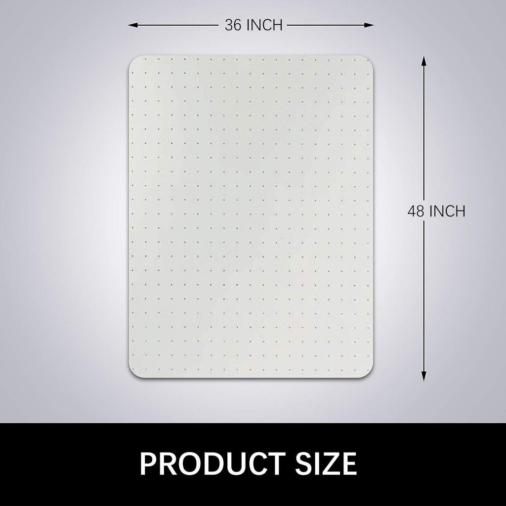 Clear Studded PVC Carpet Chair Mat M41095