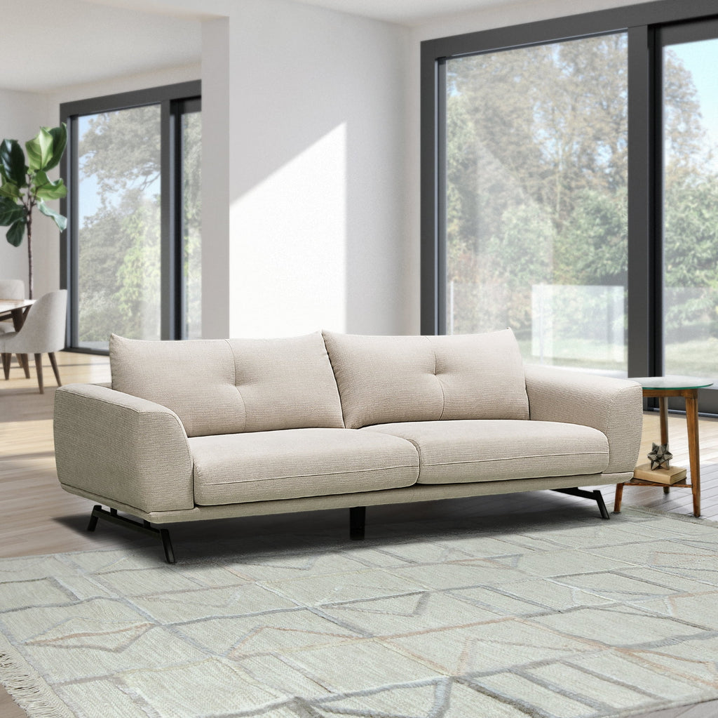 Cream 3-pc Fabric Sofa and 2 Chairs Set K894949