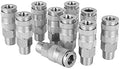 3/8" MNPT High Flow Steel Quick-Connect Coupler, Box of 10 C81763