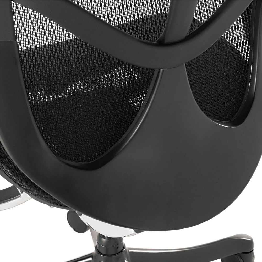 Black Ergonomic Mid-Back Mesh Chair I858662
